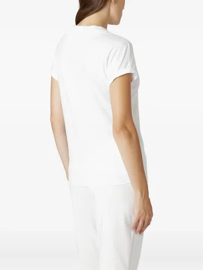 Eleventy Patch-pocket Rolled-cuff T-shirt In White