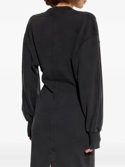 Attico American Fleece Dress In Gray