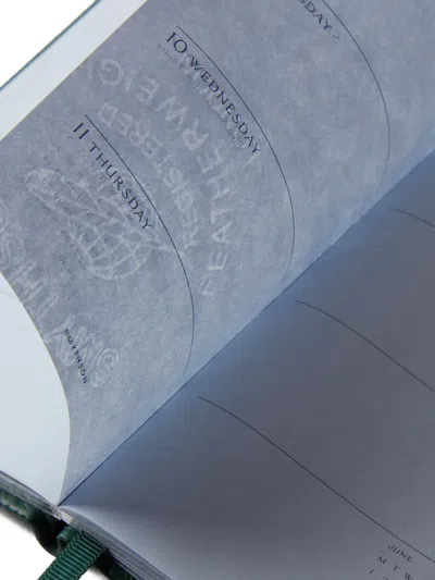 Smythson Panama Leather Weekly Diary 2026 In Green