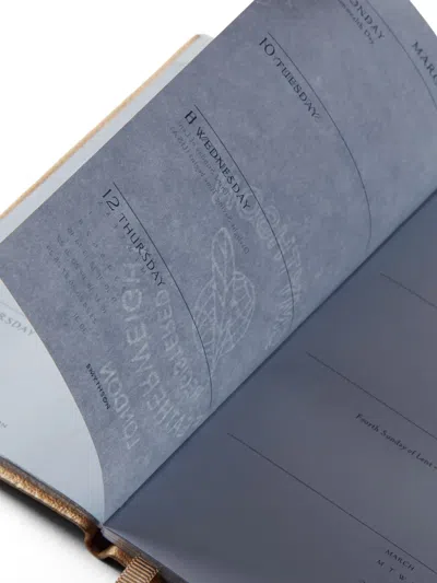 Smythson Panama Leather Weekly Diary 2026 In Brown