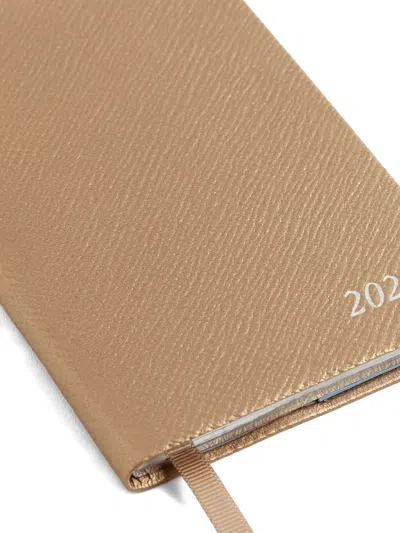 Smythson Panama Leather Weekly Diary 2026 In Brown