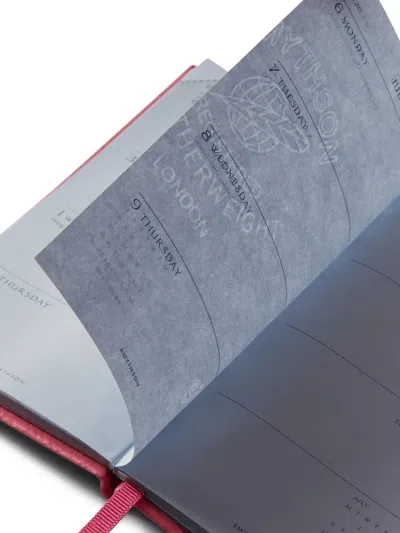 Smythson Panama Leather Weekly Diary 2026 In Red