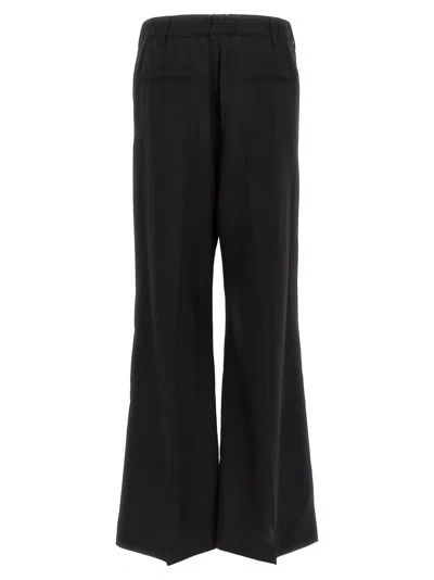 Marni Wide Leg Trousers With Back Pocket In Black