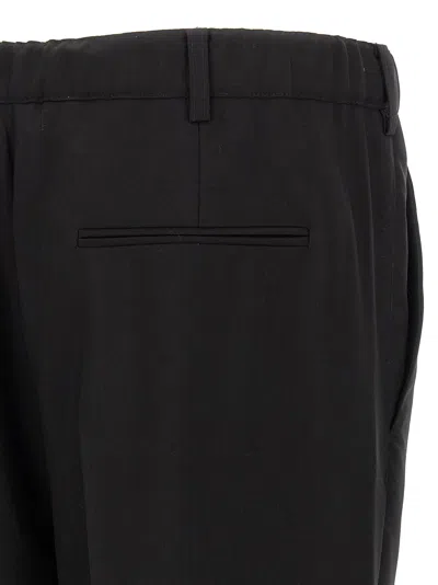 Marni Wide Leg Trousers With Back Pocket In Black