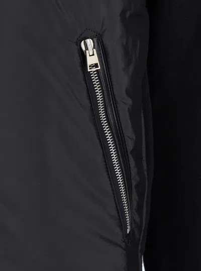 Tom Ford Light Nylon Merino Zip Through In Black