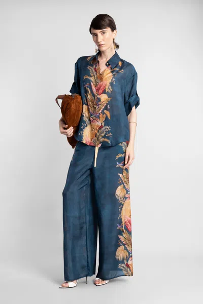Zimmermann Ascension Relaxed Shirt In Blue