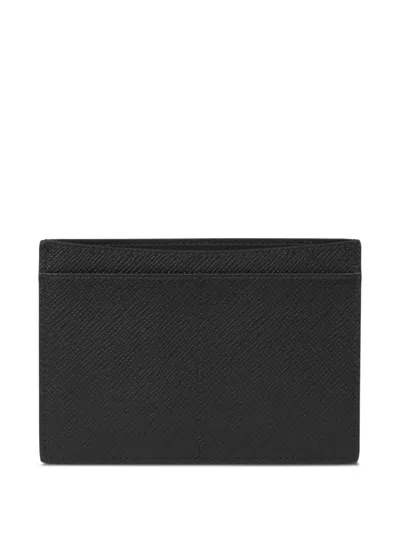 Smythson Panama Passport Case In Black
