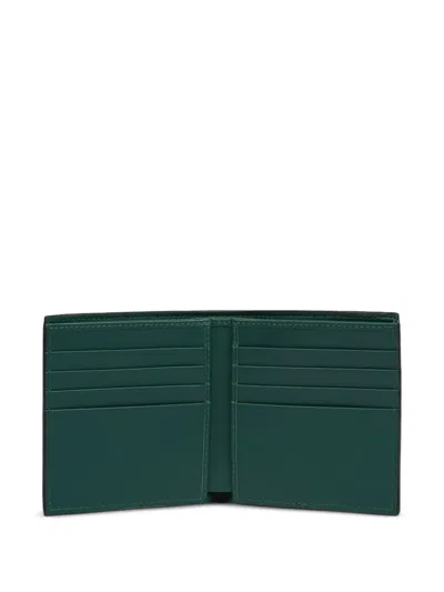 Smythson Leather Cardholder In Green