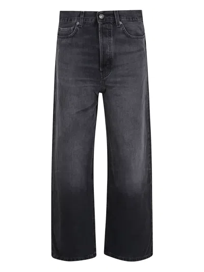 Fiorucci High-waisted Wide-leg Jeans In Black