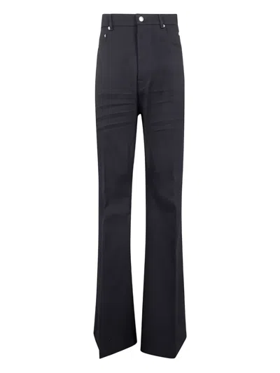 Rick Owens Bolan Bootcut Belt Loop Five Pocket Trousers In Black