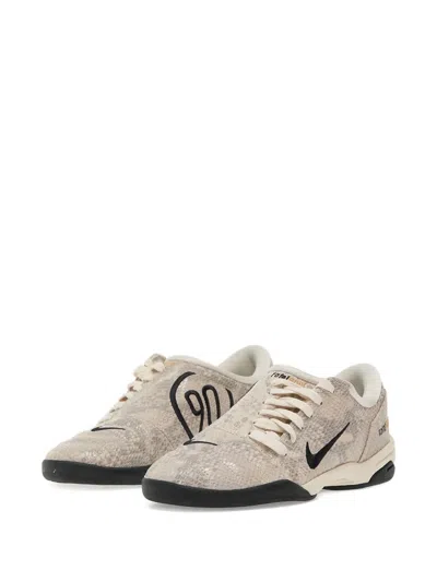 Nike T90 Se Snake-effect Leather Sneakers In Neutral