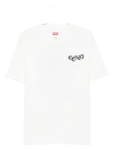 Kenzo Logo Print T-shirt In White