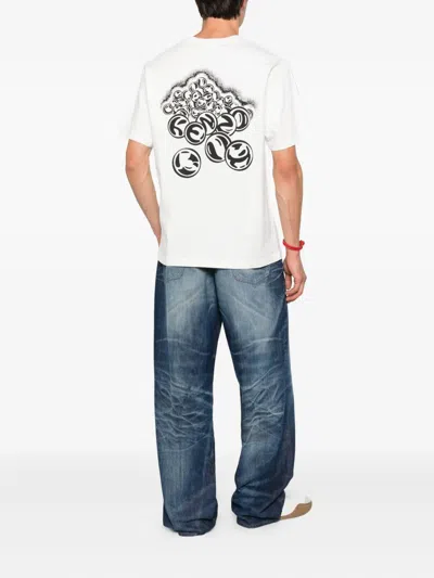 Kenzo Logo Print T-shirt In White