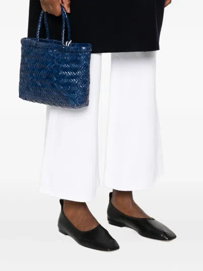 Dragon Diffusion Woven Tote Bag Top Handles In Blue