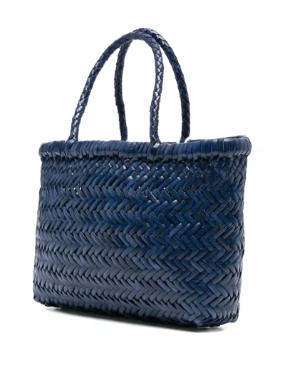 Dragon Diffusion Woven Tote Bag Top Handles In Blue