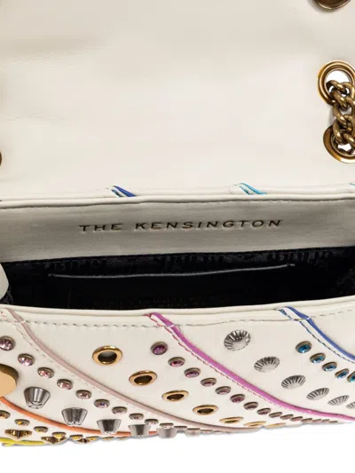 Kurt Geiger London Mini Kensington Leather Convertible Shoulder Bag In White