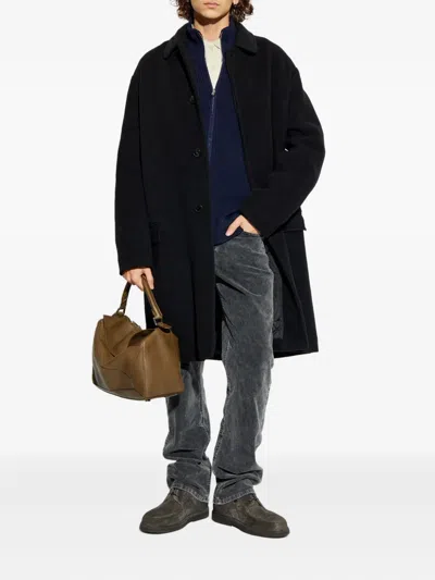 Isabel Marant Collared Button-fastening Coat In Black