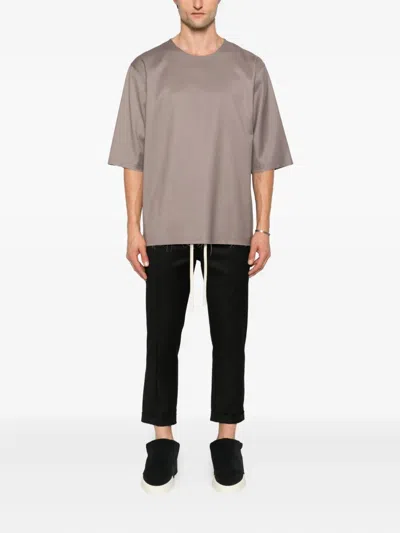 Hamza Thom Raw-edge T-shirt In Brown