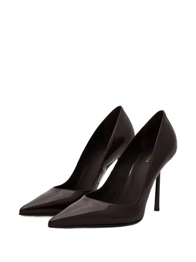 Le Silla 105mm Pointed-toe Stiletto Pumps In Brown