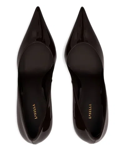 Le Silla 105mm Pointed-toe Stiletto Pumps In Brown