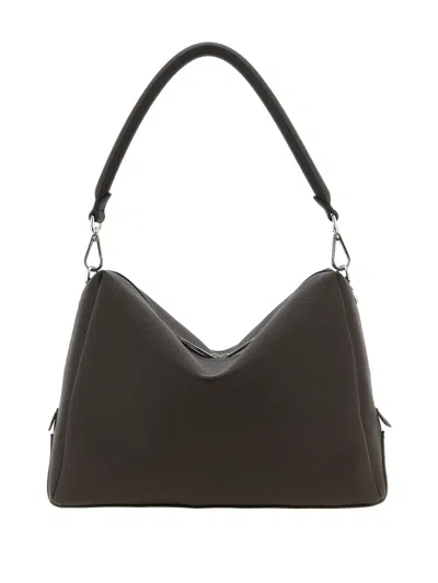 FF LOGO皮质单肩包