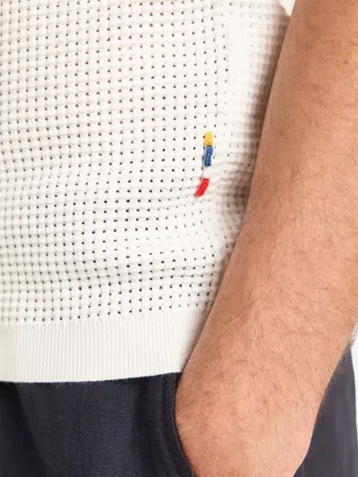 Orlebar Brown Textured-knit T-shirt In White