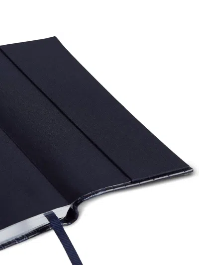 Smythson Croc-embossed Mara Leather Panama 2026 Diary In Black