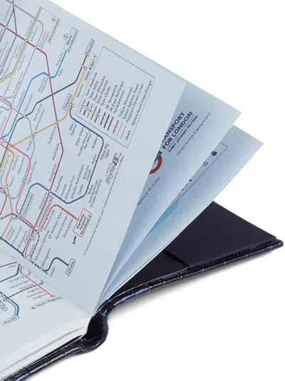 Smythson Croc-embossed Mara Leather Panama 2026 Diary In Black