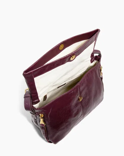 Aimee Kestenberg Bali Double Entry Leather Hobo In Burgundy
