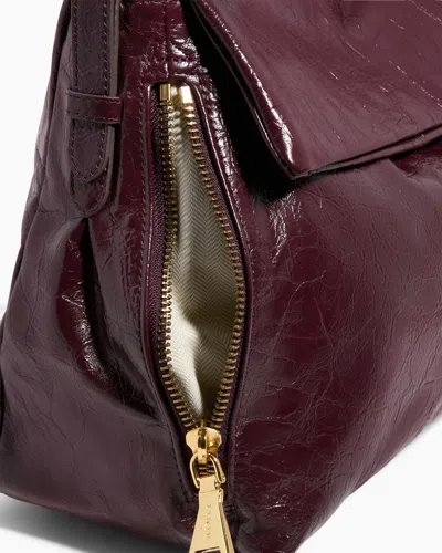 Aimee Kestenberg Bali Double Entry Leather Hobo In Burgundy