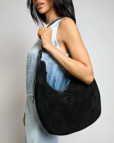 Aimee Kestenberg Large Unity Suede Hobo Bag In Black