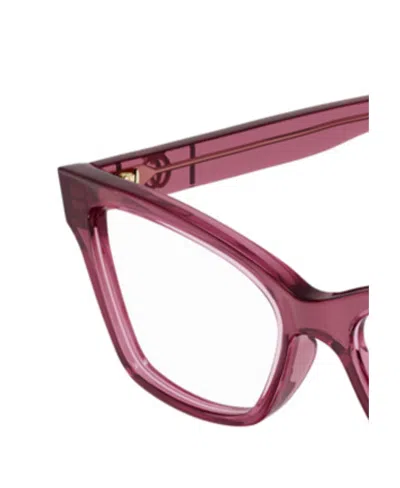 Gucci Eyewear Rectangular Frame Glasses In Purple