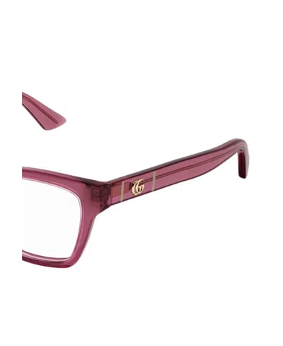 Gucci Eyewear Rectangular Frame Glasses In Purple