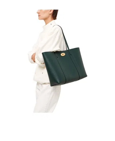 Mulberry Bayswater Twist-lock Small Tote Bag In Black