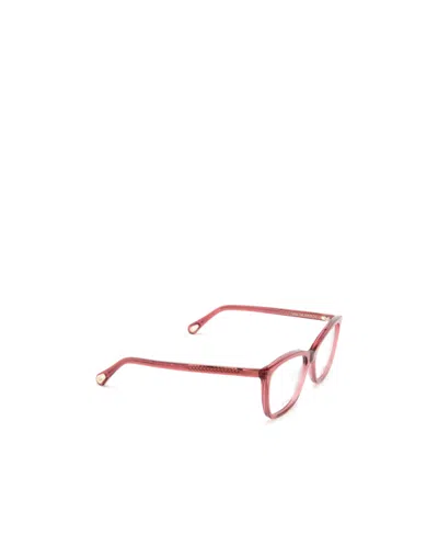 Chloé Square-frame Optical Glasses In Pink