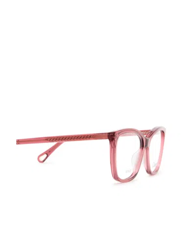 Chloé Square-frame Optical Glasses In Pink