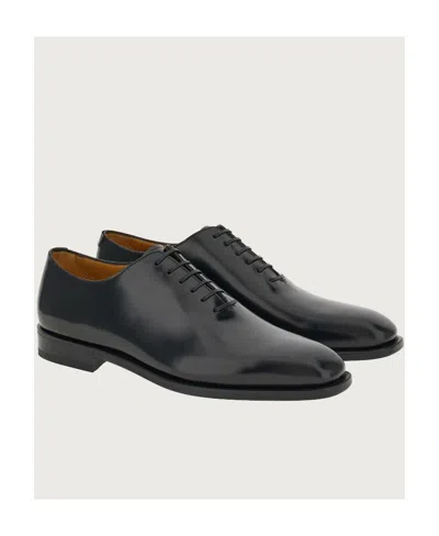 Ferragamo Square Head Niujin Shoes In Black