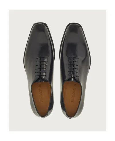 Ferragamo Square Head Niujin Shoes In Black