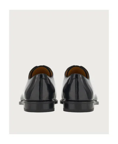 Ferragamo Square Head Niujin Shoes In Black