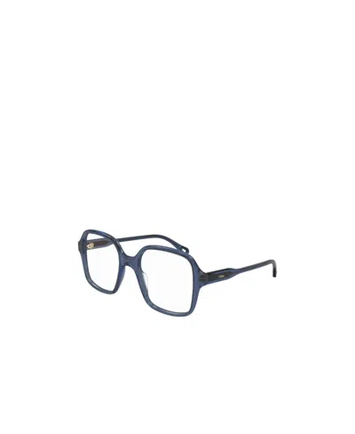 Chloé Oversize Frame Glasses In Blue
