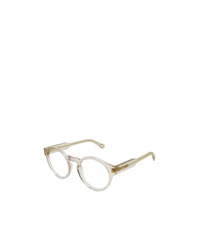 Chloé Eyewear Rectangular Frame Glasses In White