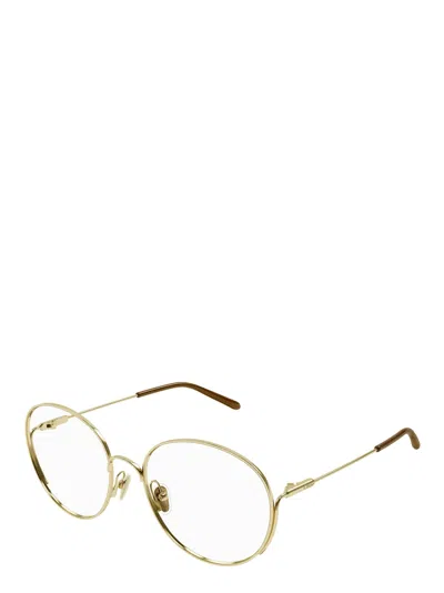 Chloé Geometric Frame Flat Mirror In Gold