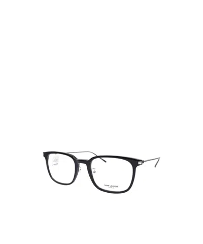 Saint Laurent Logo Flat Mirror In Black
