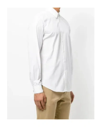Aspesi Box Cut Cotton Poplin Shirt In White