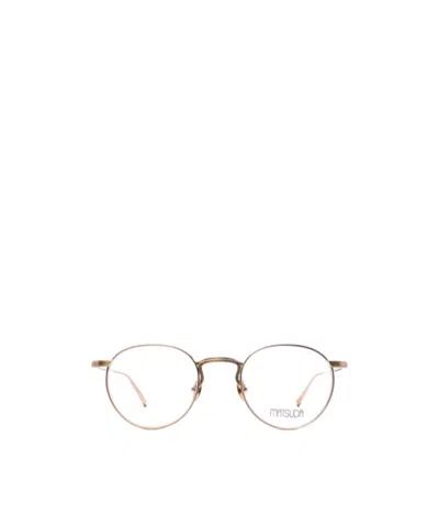 Matsuda Full Frame Plain Mirror In Gold