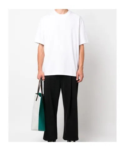 Studio Nicholson White Cotton Piu Over Shirt In White