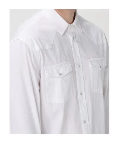 Dondup Lapel Shirt In White