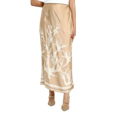 Ottod'ame Printed Skirt In Neutral
