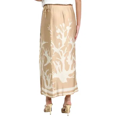 Ottod'ame Printed Skirt In Neutral