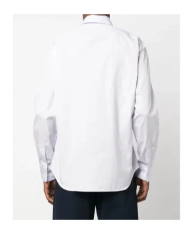 Aspesi Box Cut Cotton Poplin Shirt In White